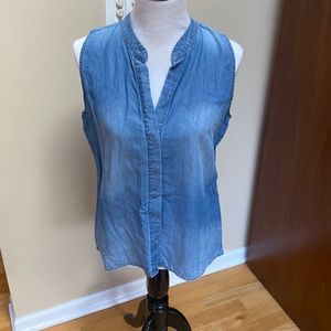 Cloth & Stone | denim sleeveless top, Sz M